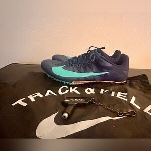 Nike zoom rival s track Running Spikes with bag and tool mens size 12